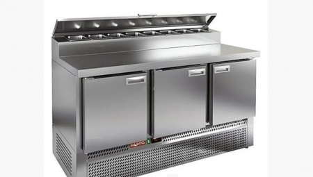стол холодильный СХСнпц-700-3 для пиццы 3двери 1485x700x850