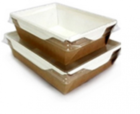 салатник с прозр крышкой ECO OPSALAD 400мл 140*100*45мм 500шт/кор