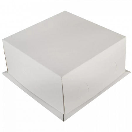 короб для тортов карт белый «Pasticciere» 210*210*100мм Хром-Эрзац 100шт/кор XW100 (210*210)