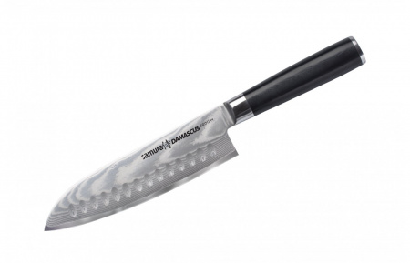 SD-0094/Y нож кухонный "Samura DAMASCUS" Сантоку 180мм G-10 дамаск 67слоев